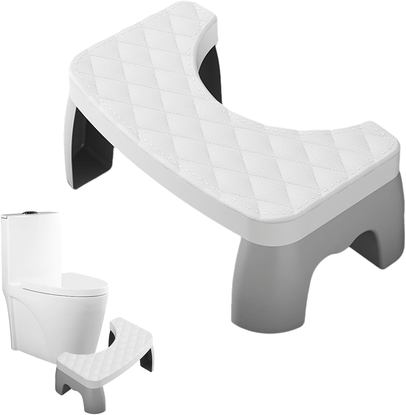 Taburete Ergonómico Para Inodoro - Compacto Y Antideslizante