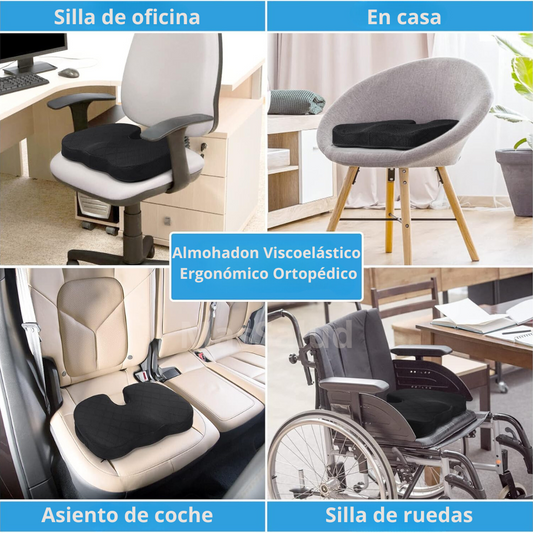 Almohadon Ortopédico Espalda Coxis, Cojín Lumbar