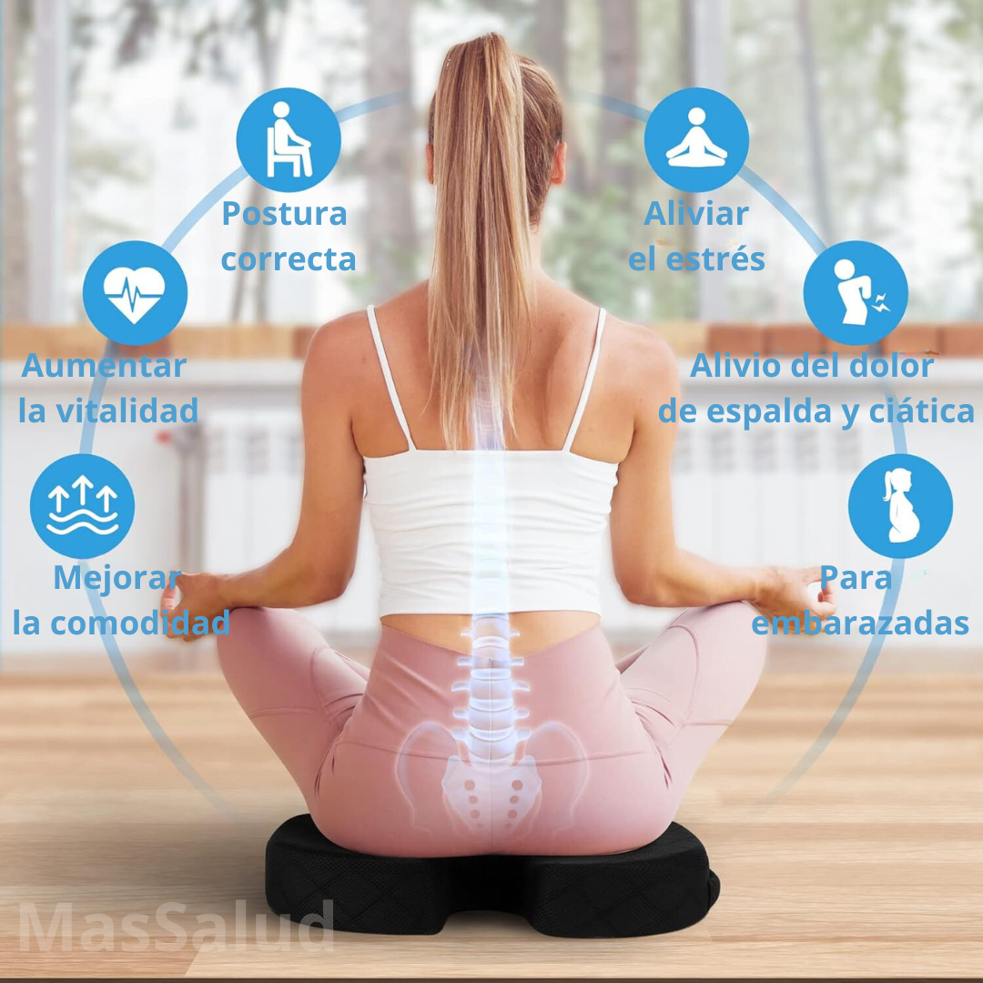 Almohadon Ortopédico Espalda Coxis, Cojín Lumbar