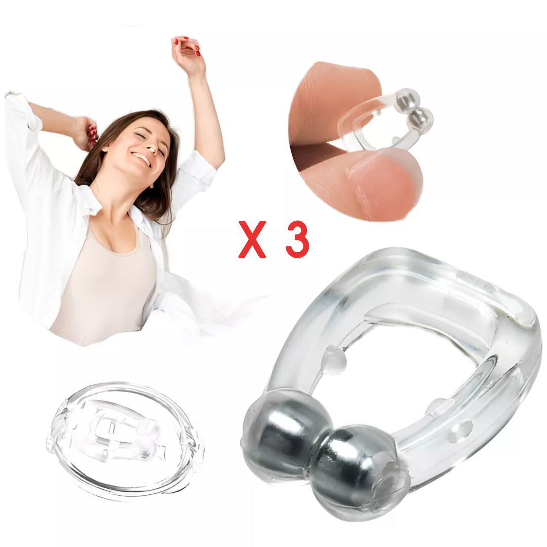 X 3 Apnea Sueño Antironquido Magneticos Mejora Respiracion