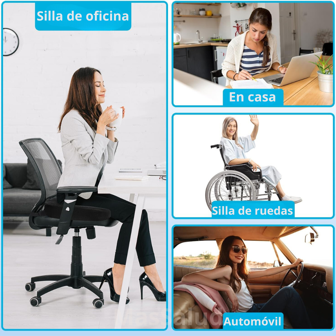 Almohadon Ortopédico Espalda Coxis, Cojín Lumbar