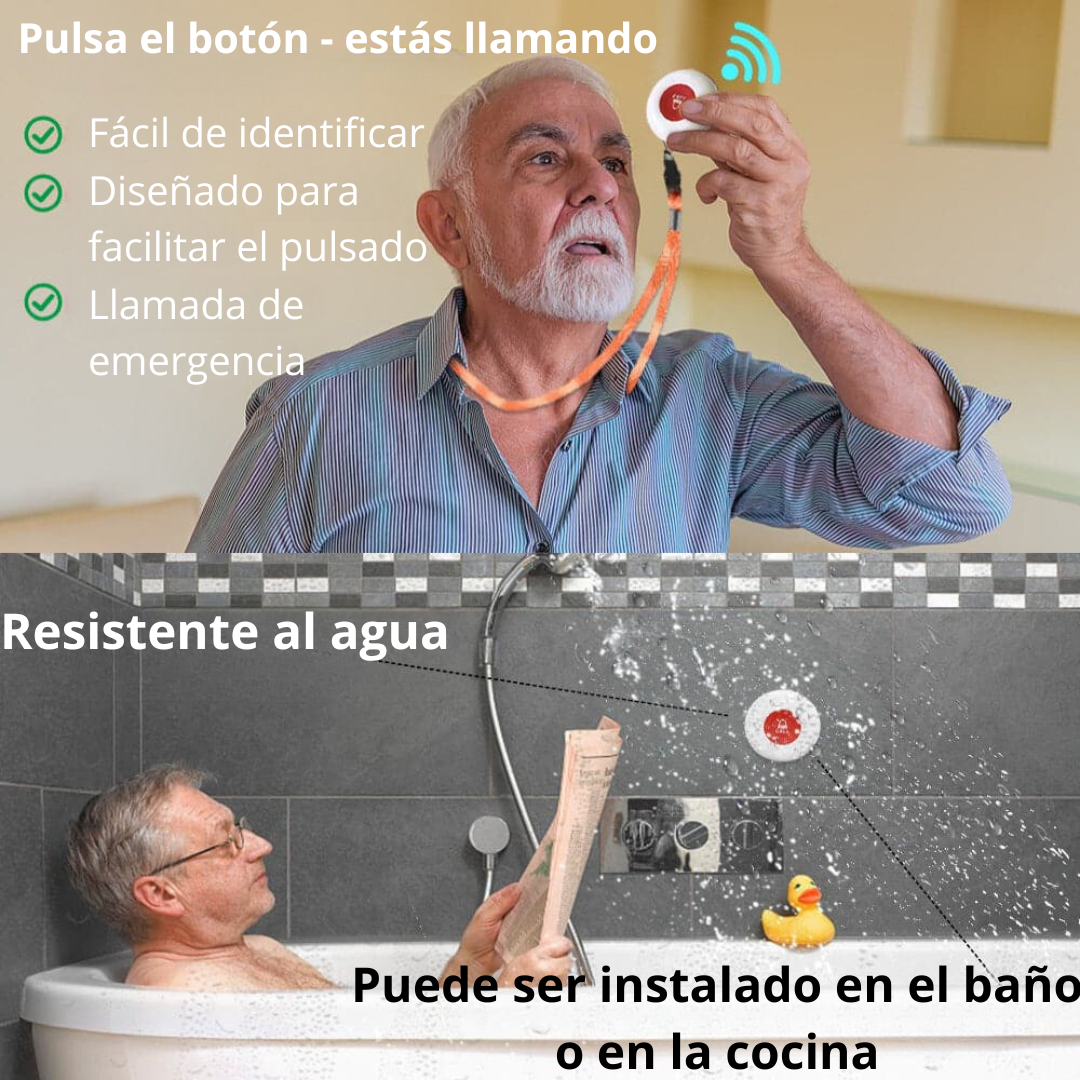 Boton De Panico Adulto Mayor Anciano Llamador Sos