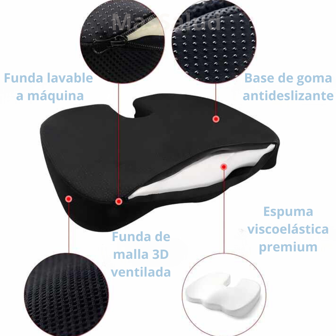Almohadon Ortopédico Espalda Coxis, Cojín Lumbar