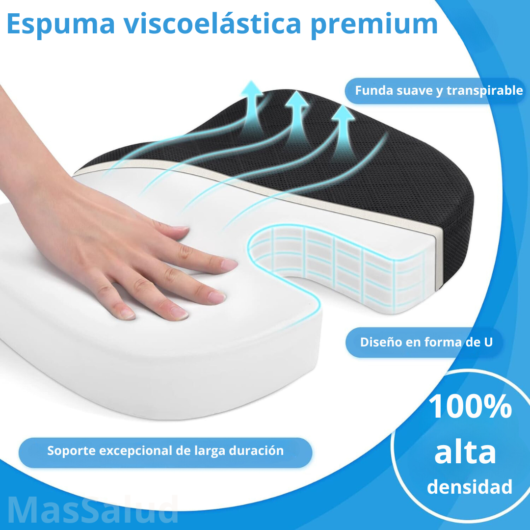 Almohadon Ortopédico Espalda Coxis, Cojín Lumbar