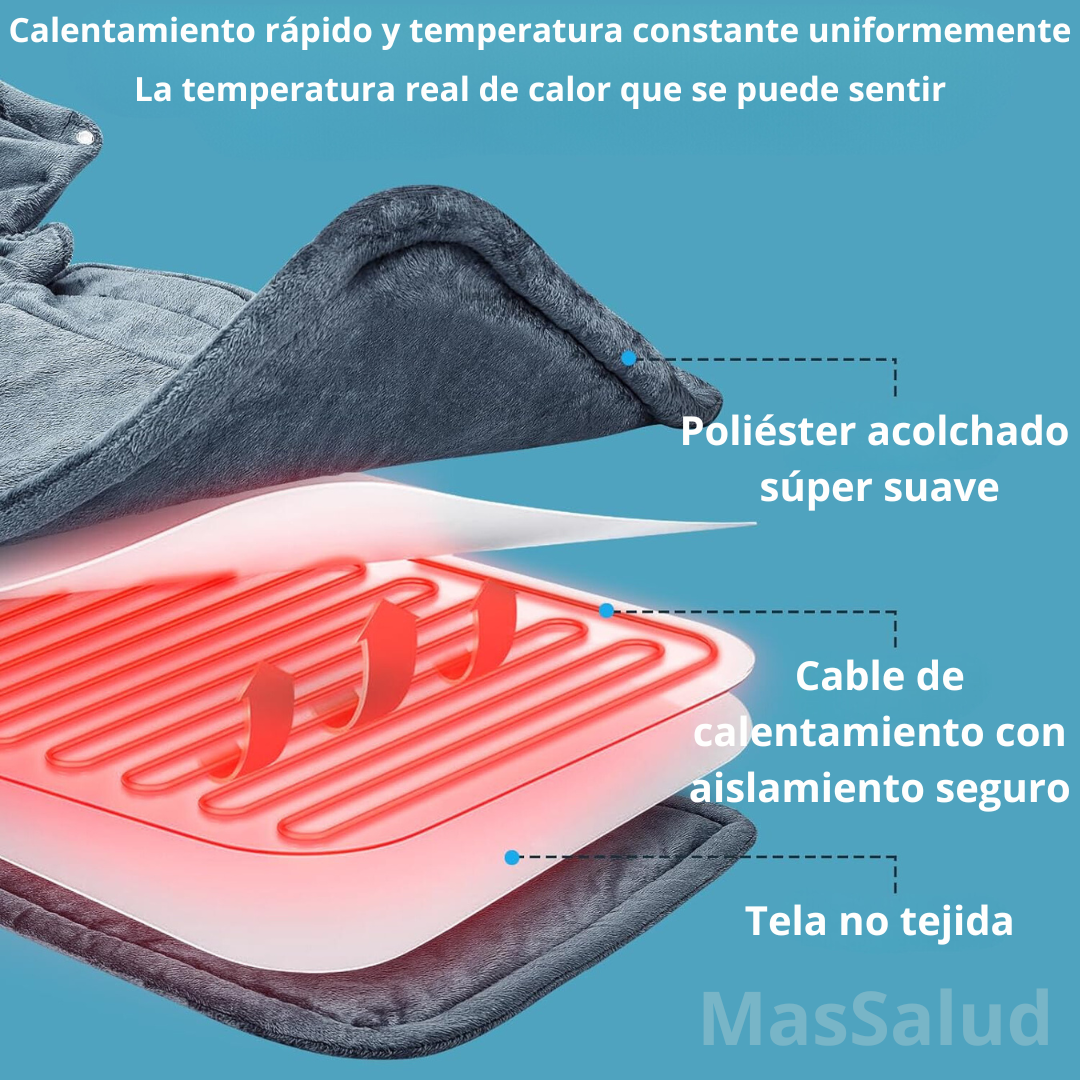 Almohadilla Térmica Eléctrica Cuello Hombros - Alivio Dolor