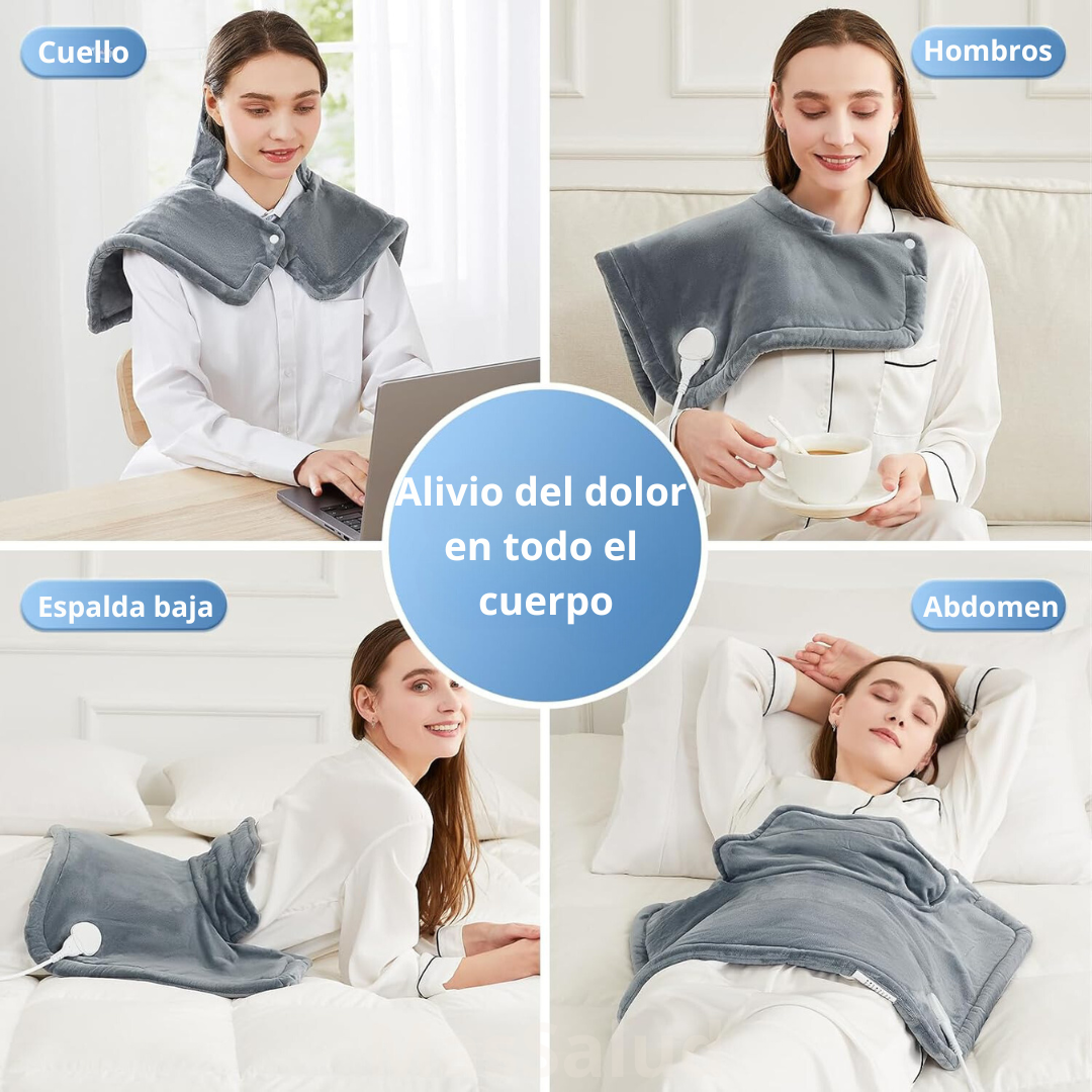 Almohadilla Térmica Eléctrica Cuello Hombros - Alivio Dolor
