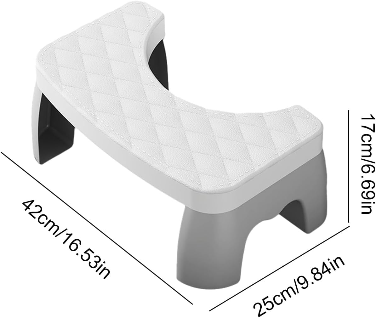 Taburete Ergonómico Para Inodoro - Compacto Y Antideslizante