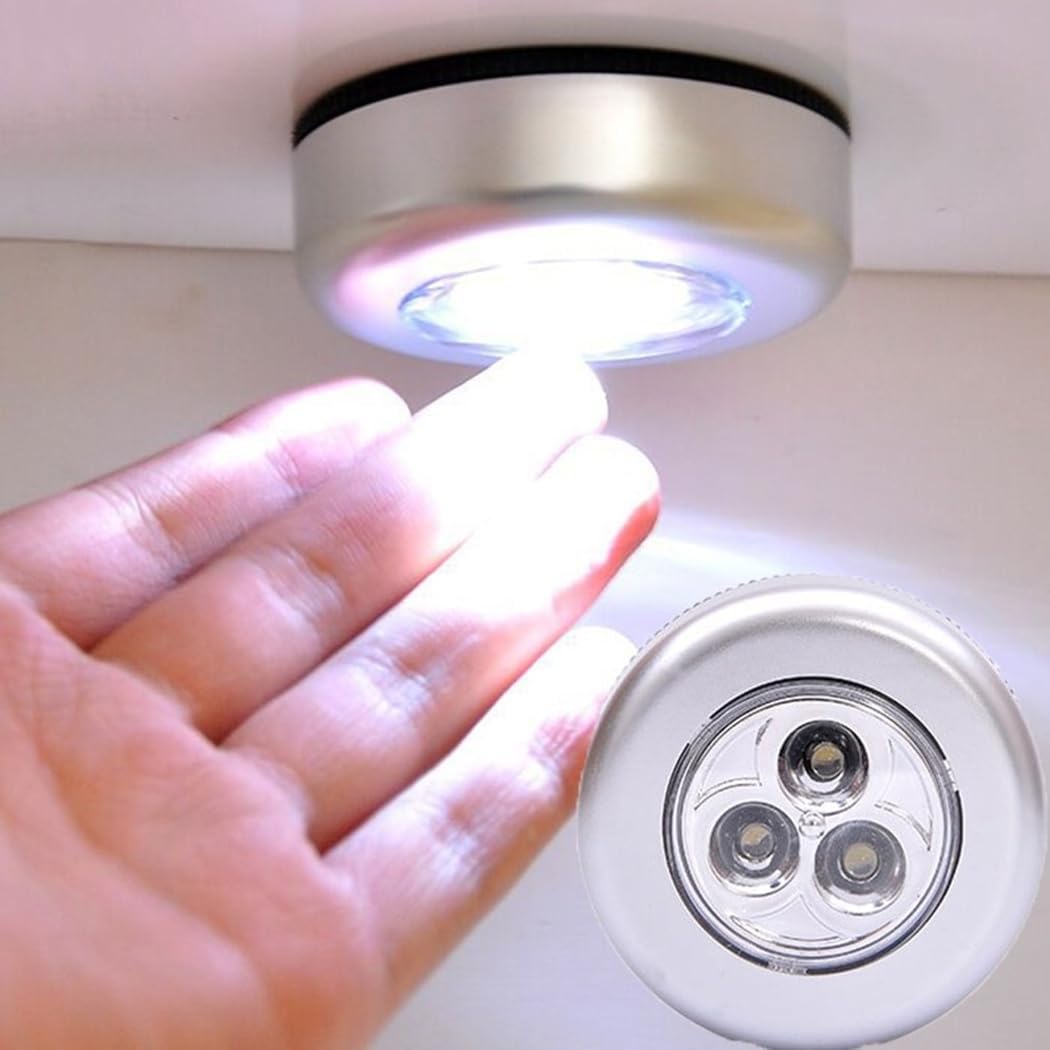 Luz Nocturna Led Táctil Adhesiva Portátil Para Armarios X 2