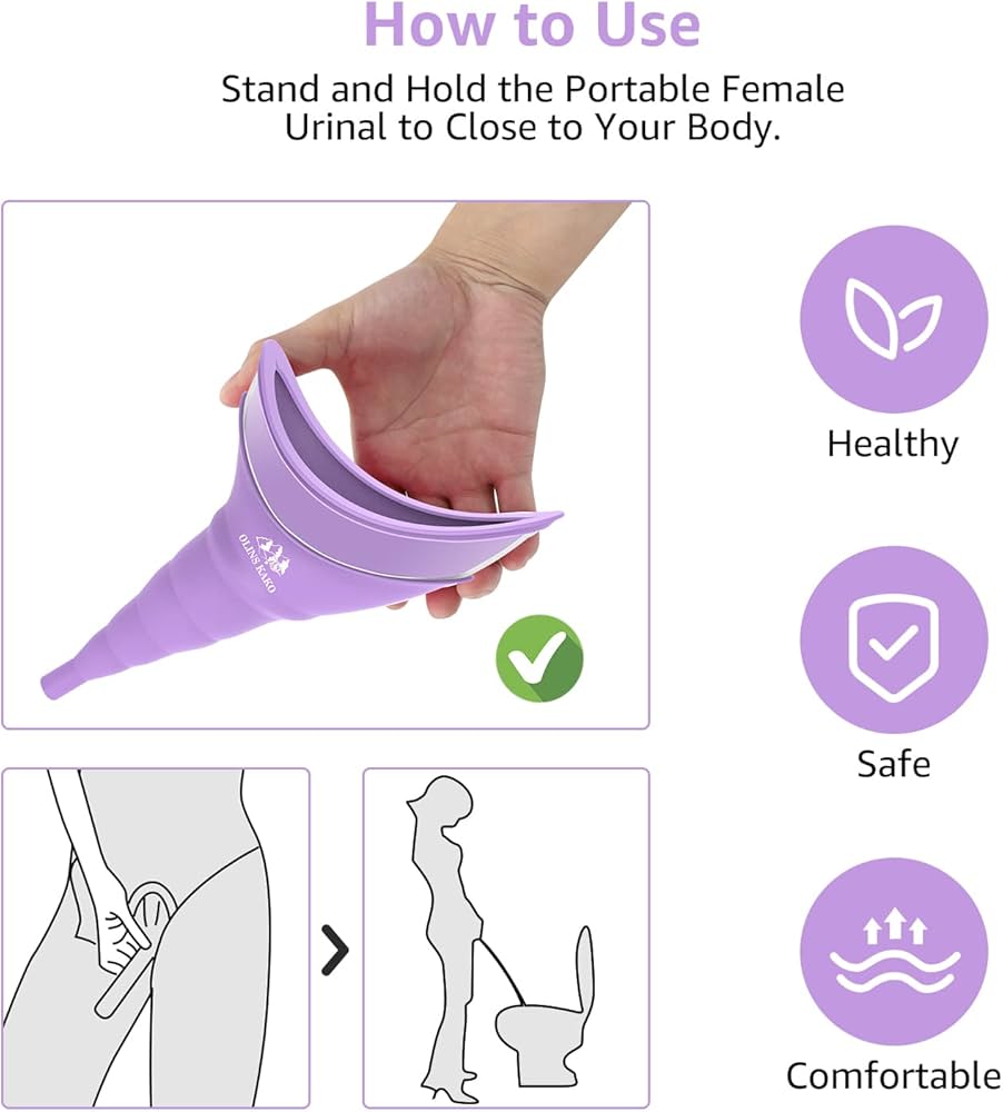 Urinal Portátil Para Orinar De Pie Higiénico Y Reutilizable