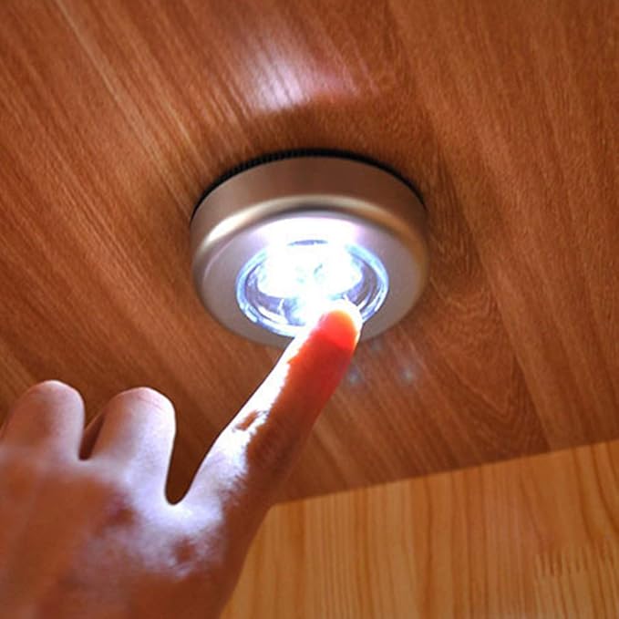 Luz Nocturna Led Táctil Adhesiva Portátil Para Armarios X 2