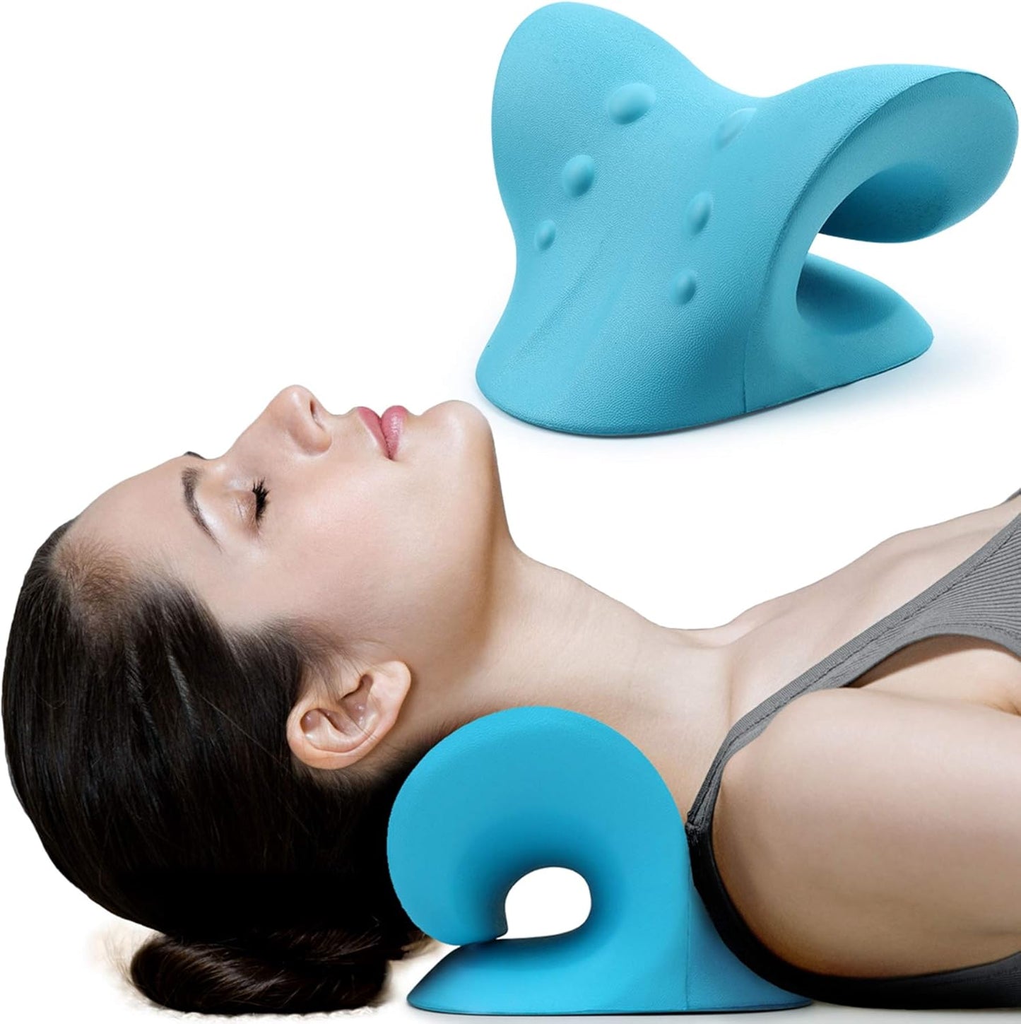 Almohada Para Cuello Hombros Tracción Cervical Alivio Dolor