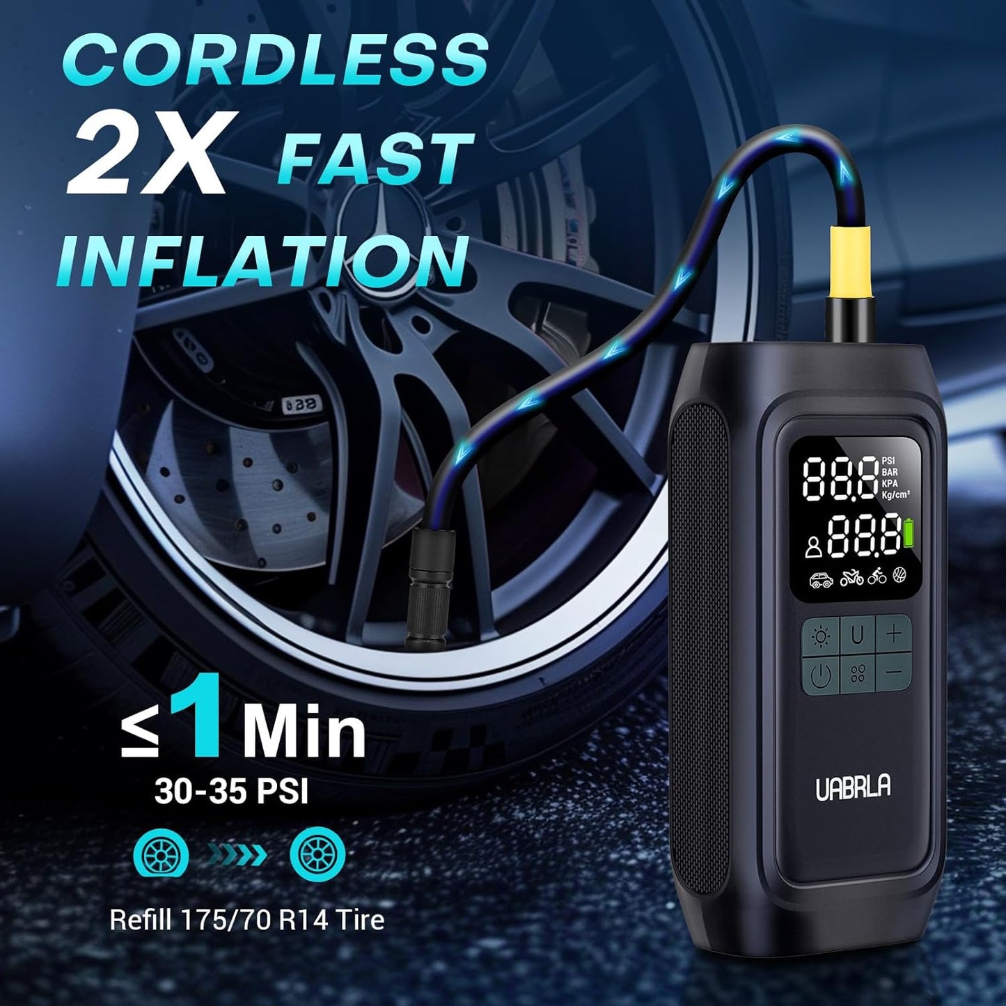 Compresor Eléctrico De Aire Portátil Inflador 150 Psi