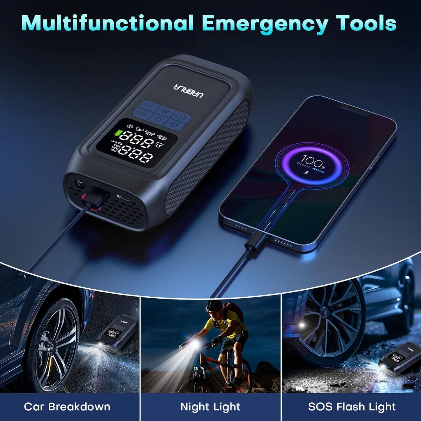 Compresor Eléctrico De Aire Portátil Inflador 150 Psi