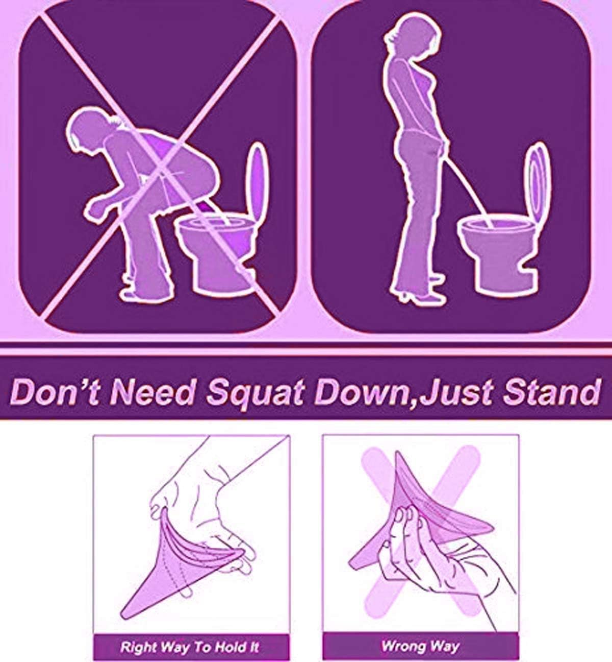 Urinal Portátil Para Orinar De Pie Higiénico Y Reutilizable