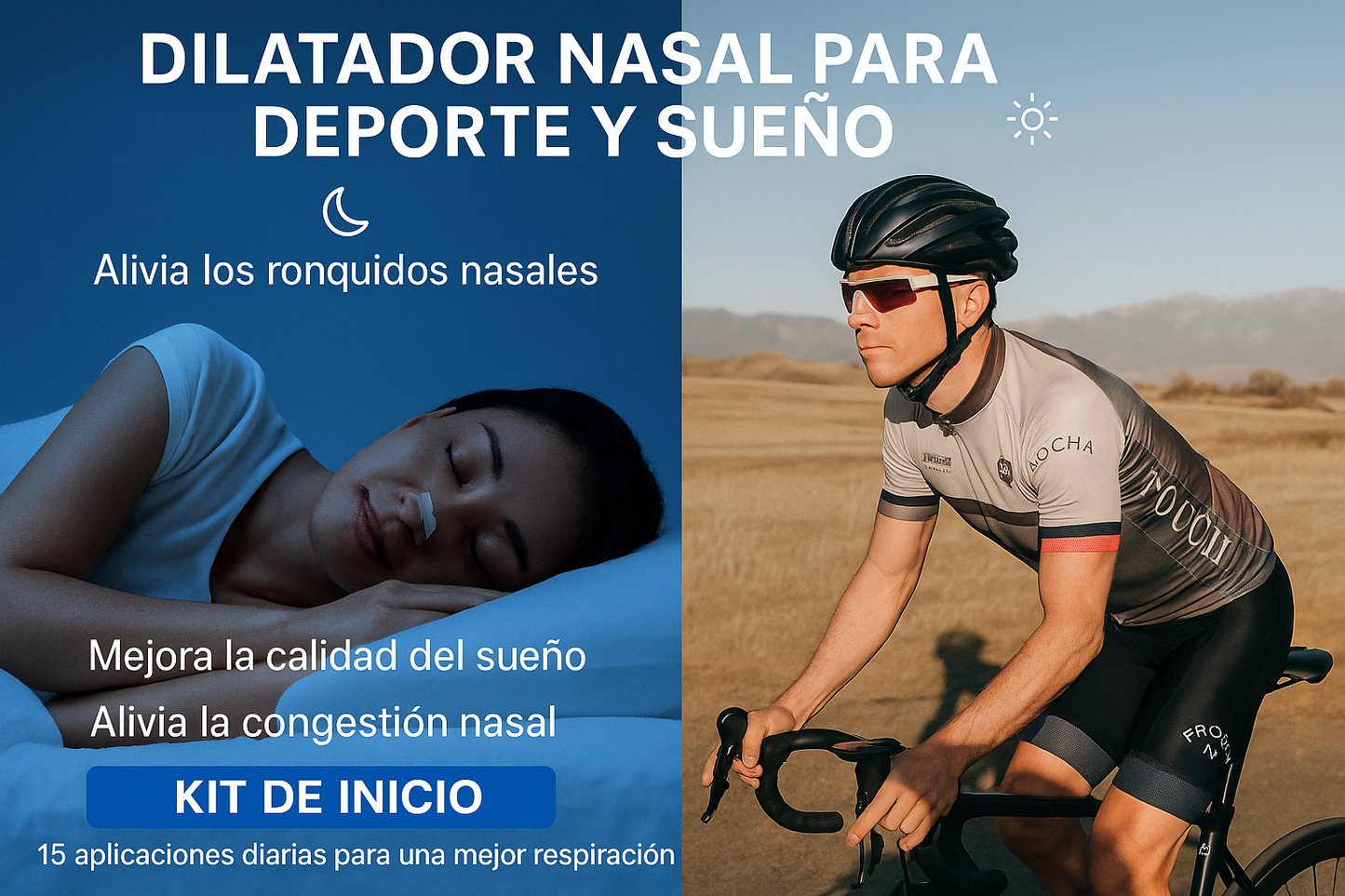 Kit Dilatador Nasal Magnético Antironquidos Respirar Mejor