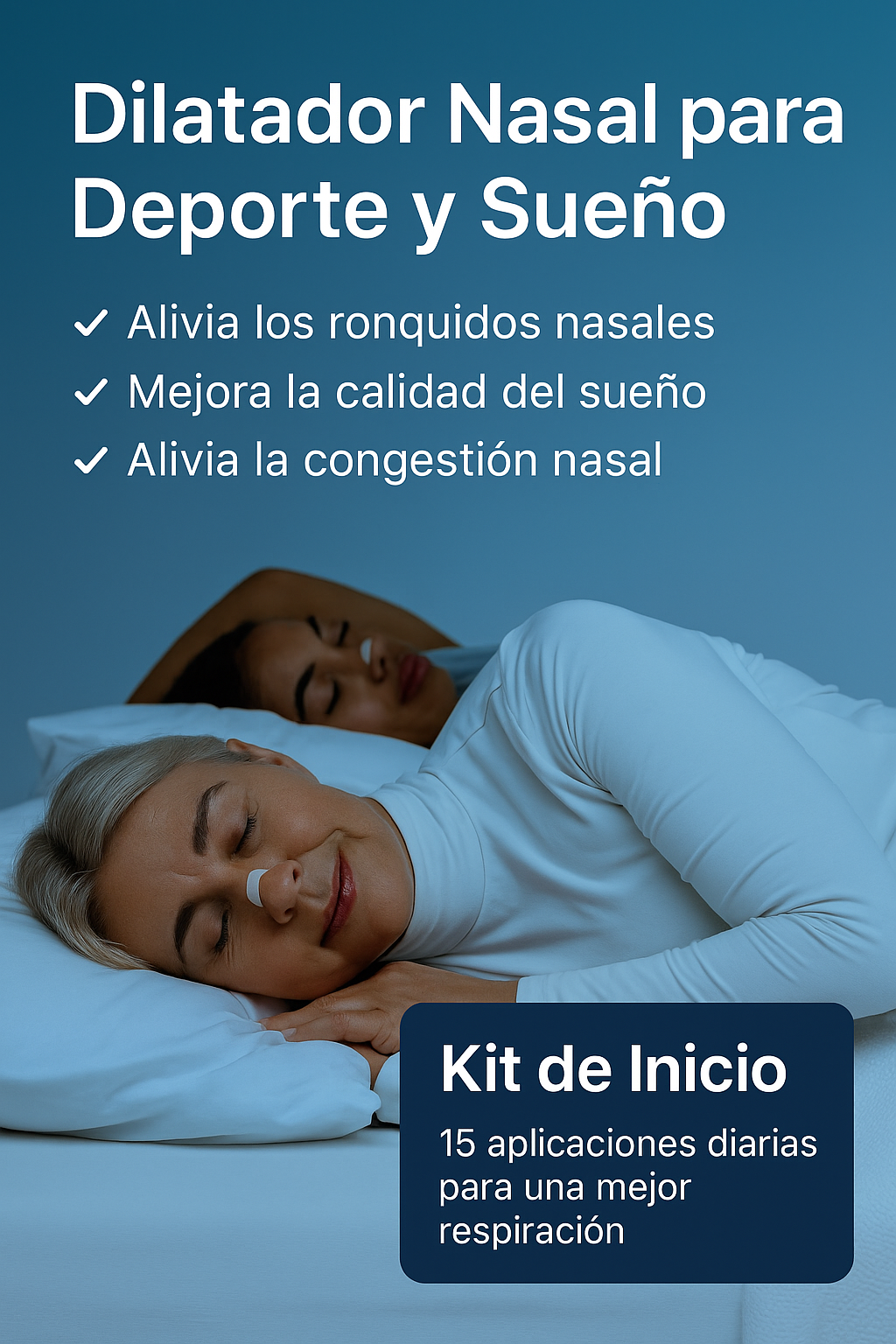Kit Dilatador Nasal Magnético Antironquidos Respirar Mejor