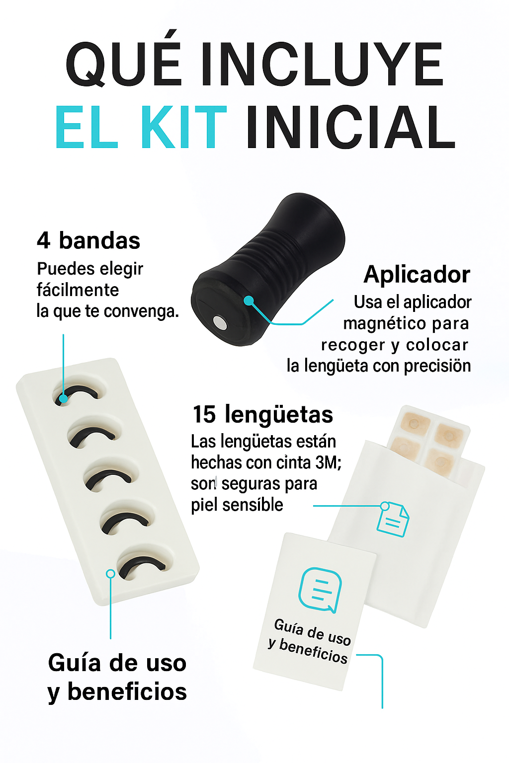 Kit Dilatador Nasal Magnético Antironquidos Respirar Mejor