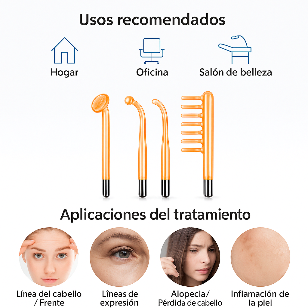 Alta Frecuencia Para Cuidado Facial Y Capilar Profesional Normal Día/noche