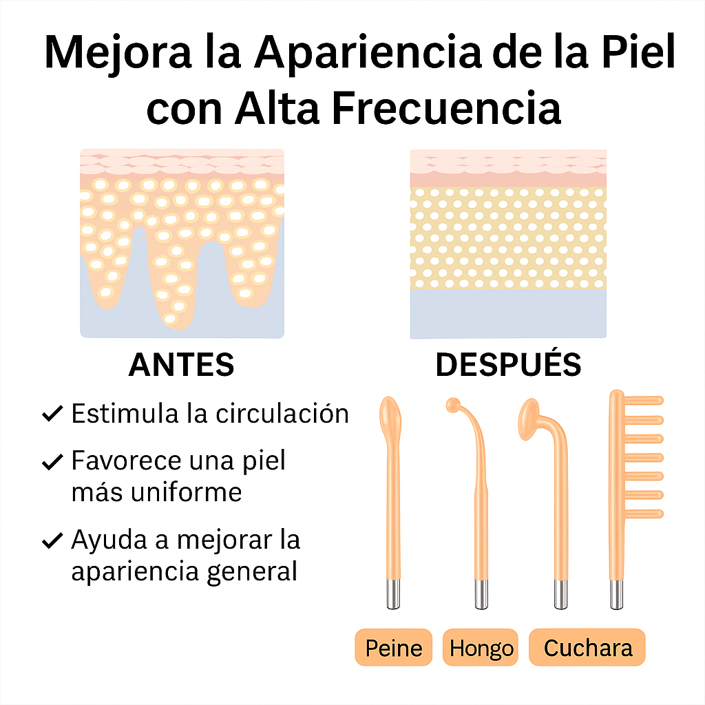 Alta Frecuencia Para Cuidado Facial Y Capilar Profesional Normal Día/noche