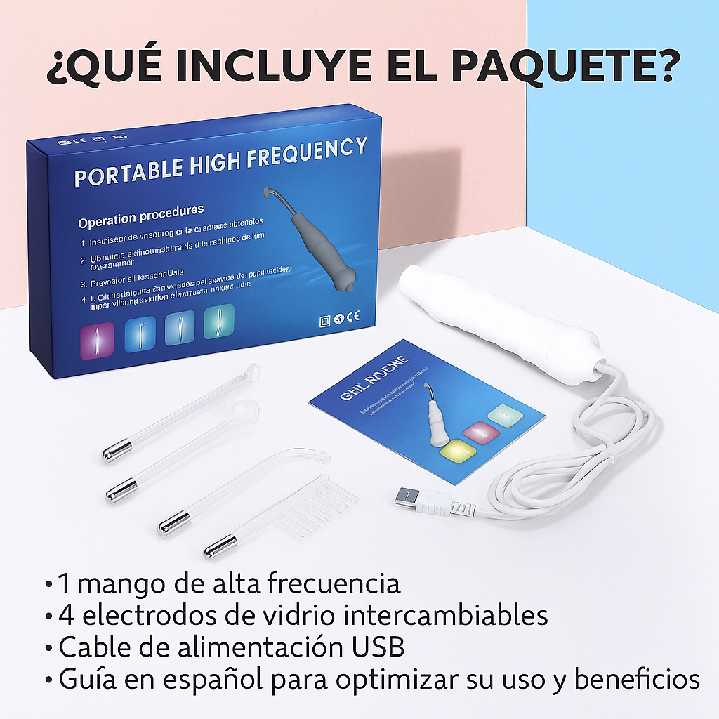 Alta Frecuencia Para Cuidado Facial Y Capilar Profesional Normal Día/noche