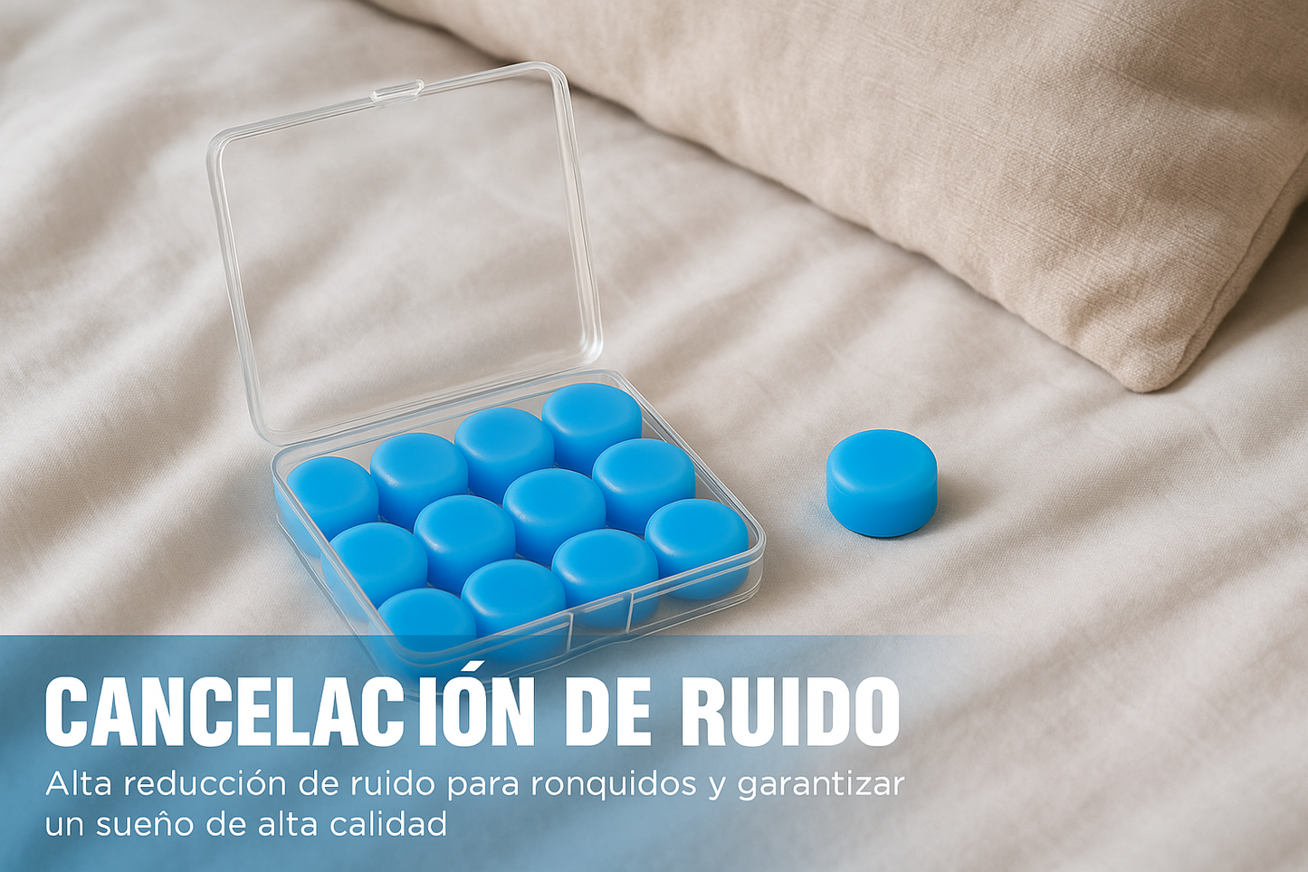 Tapones Para Oídos Reutilizables Silicona Para Dormir 12pcs