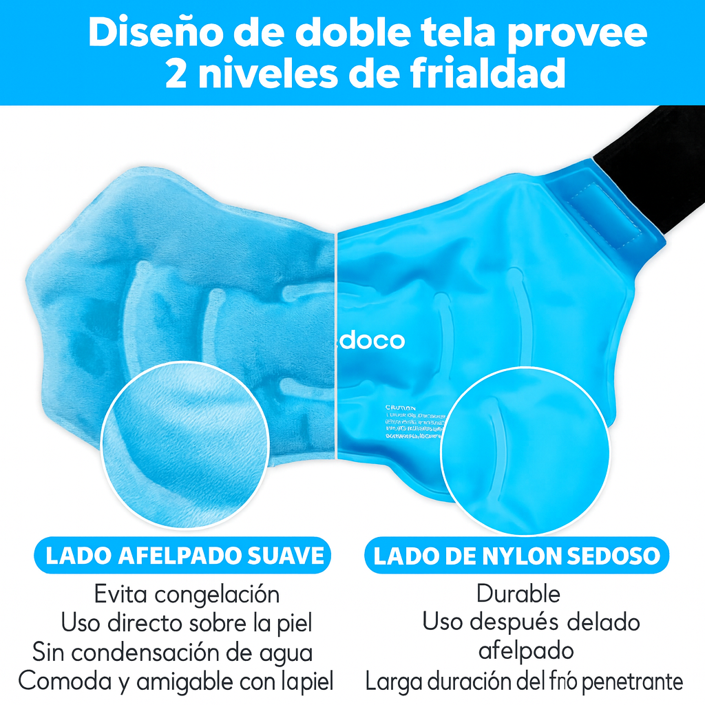 Compresa De Gel Frío Reutilizable Para Tobillo Y Rodilla