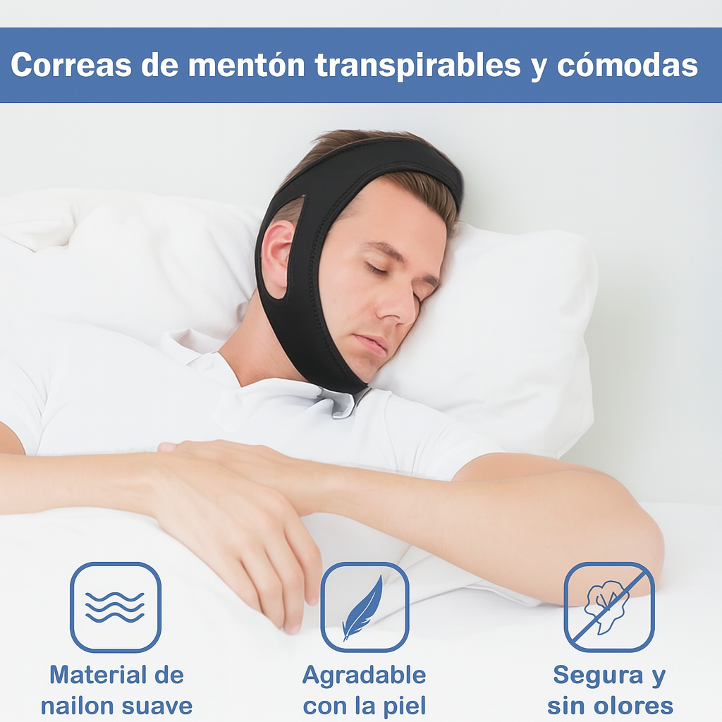 Correa Antirronquidos Ajustable Ronquidos Apnea Dormir