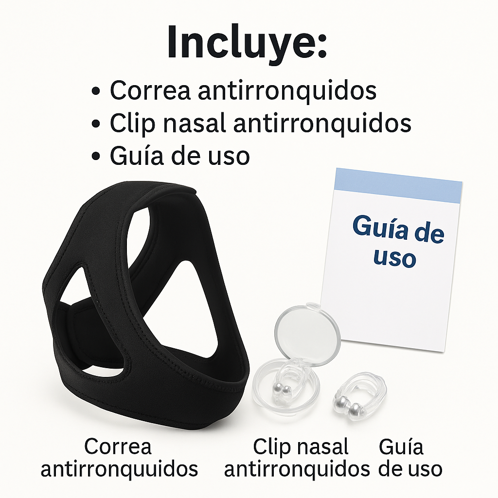 Correa Antirronquidos Ajustable Ronquidos Apnea Dormir