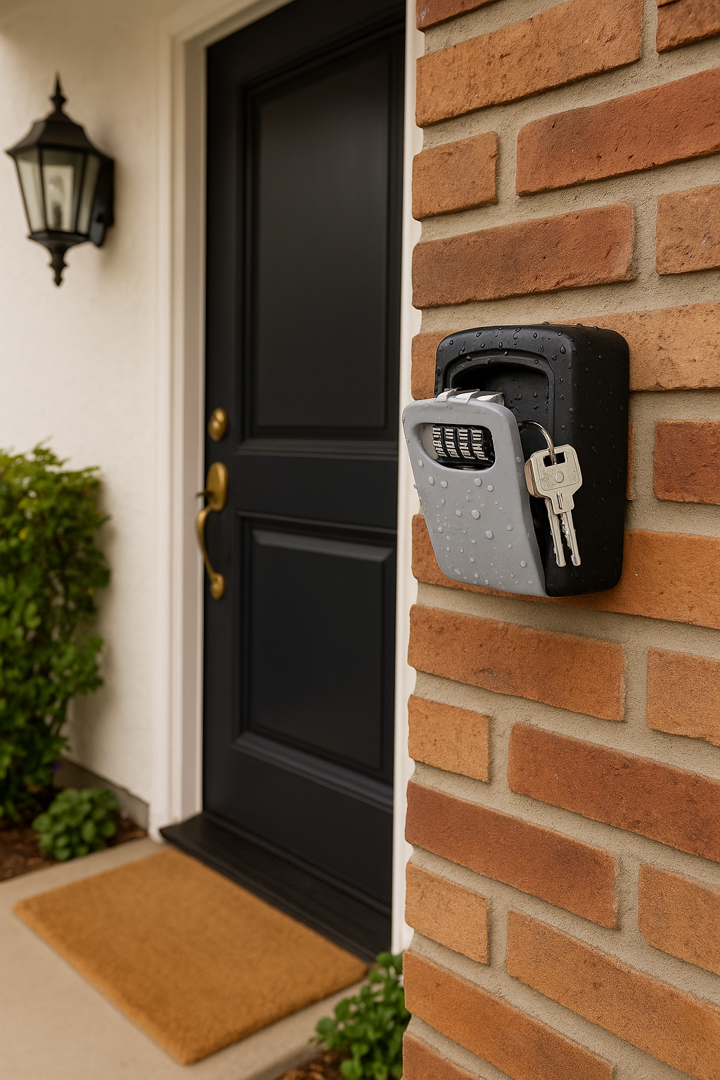 Caja Fuerte Seguridad Guarda Llaves Pared Con Combinacion