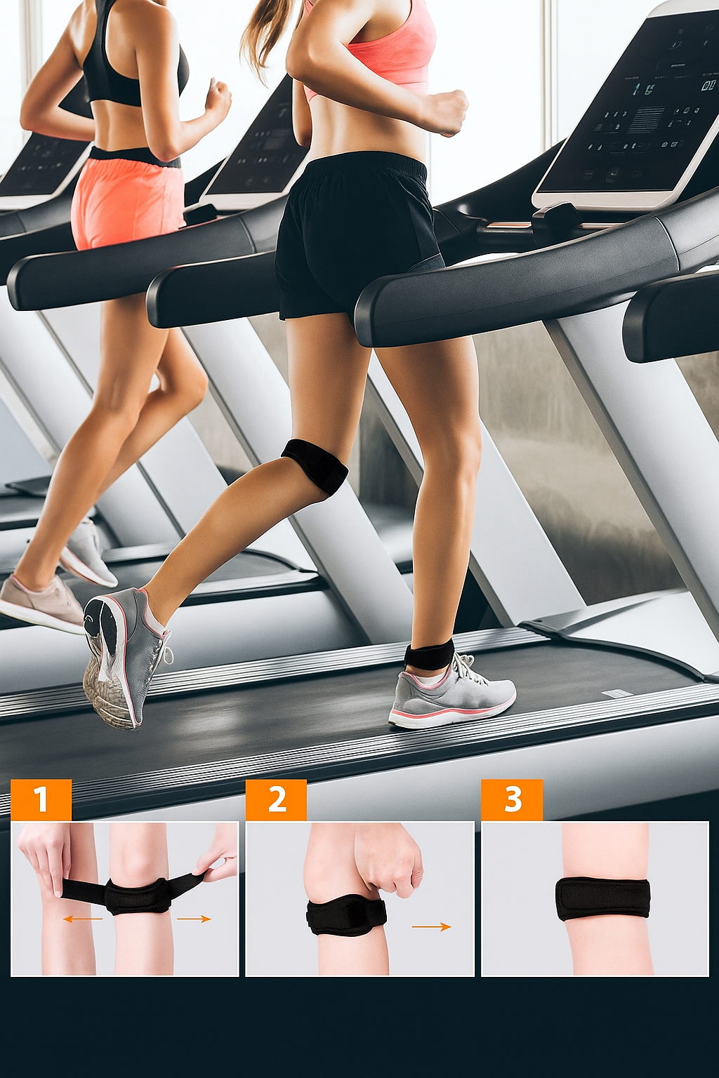 Soporte Rotuliano Ajustable +Banda Infantil Dolor De Rodilla