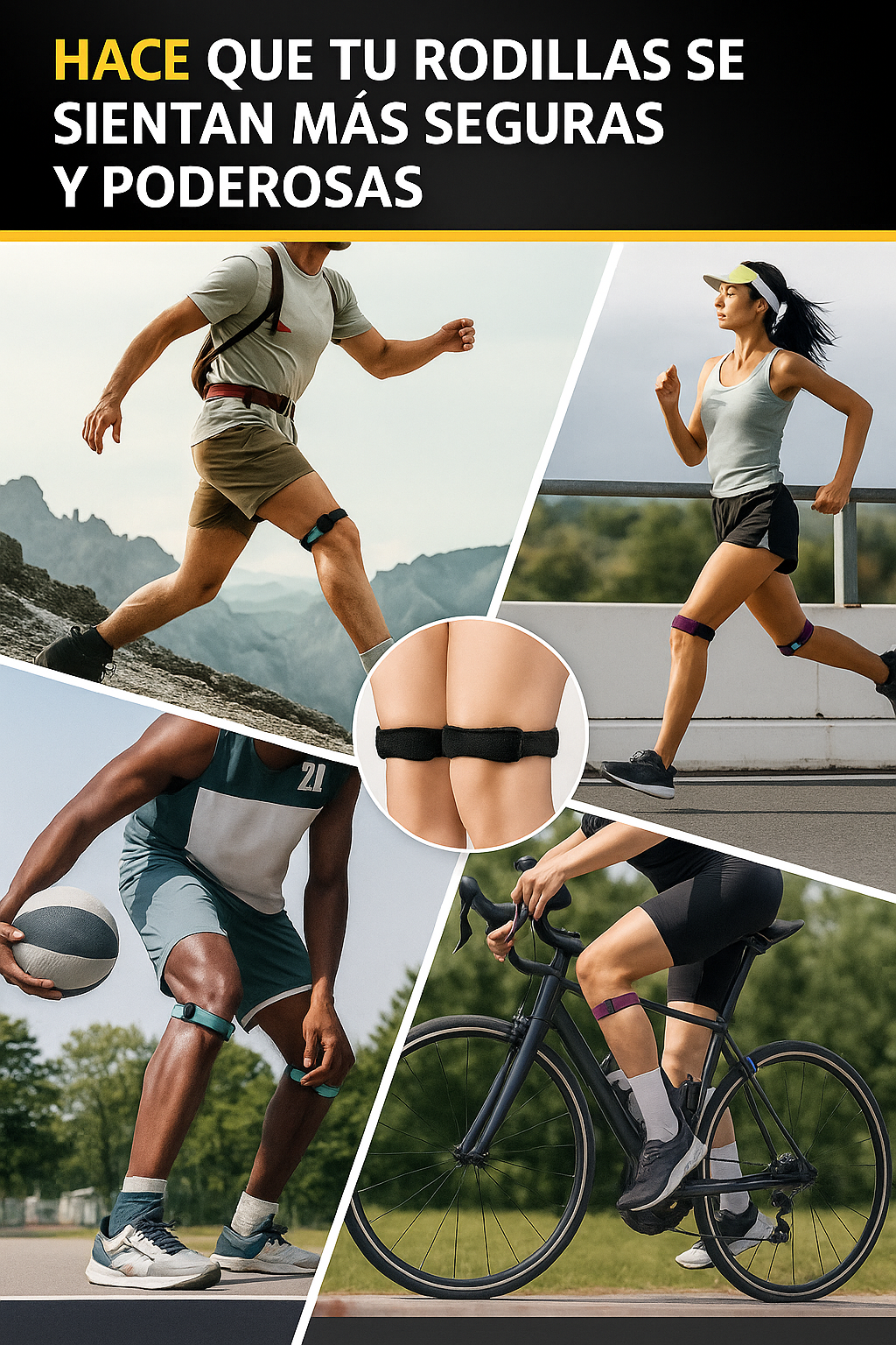 Soporte Rotuliano Ajustable +Banda Infantil Dolor De Rodilla