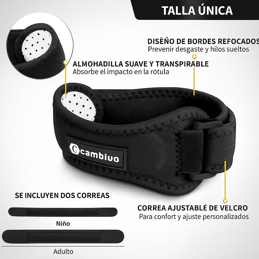 Soporte Rotuliano Ajustable +Banda Infantil Dolor De Rodilla