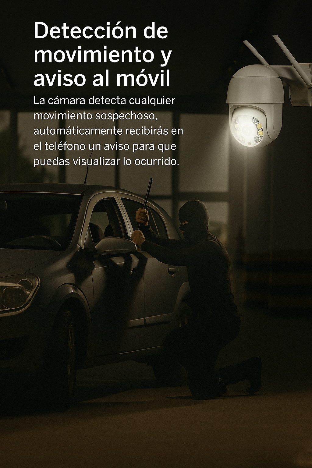 Cámara Ip Exterior 1080p Ptz 360° Wifi Audio 2 Vías Ip66 4mp