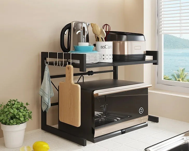 Estante Para Microondas Con Largo Ajustable Metal