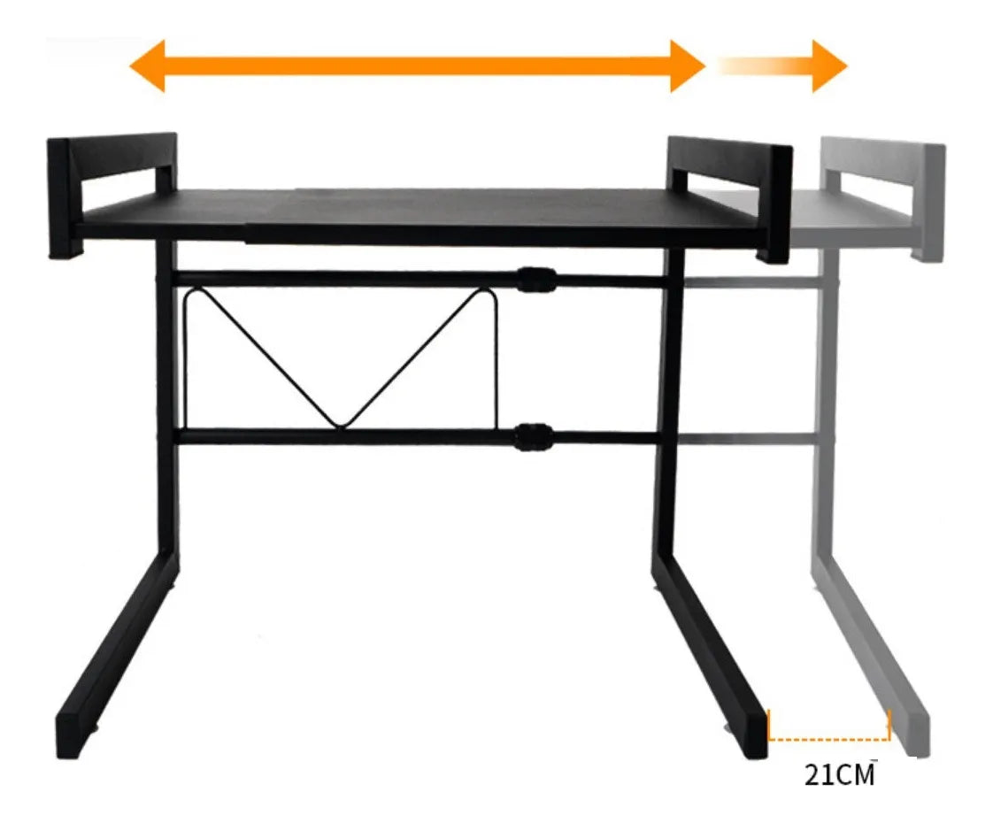 Estante Para Microondas Con Largo Ajustable Metal