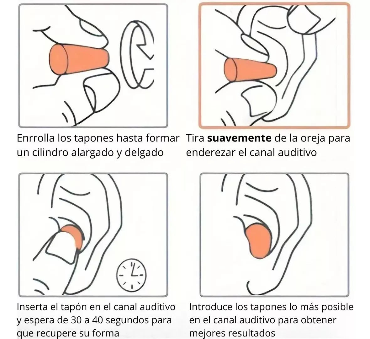 Tapones De Oído Para Dormir Con Reducción De Ruido 10 Piezas