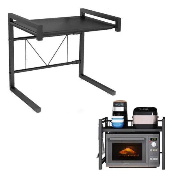 Estante Para Microondas Con Largo Ajustable Metal