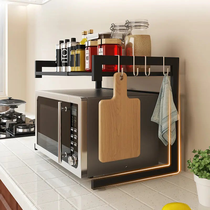 Estante Para Microondas Con Largo Ajustable Metal