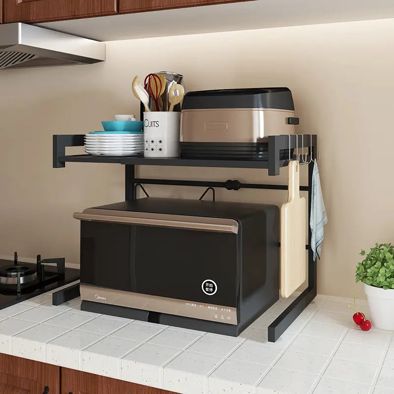 Estante Para Microondas Con Largo Ajustable Metal