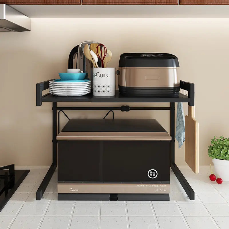 Estante Para Microondas Con Largo Ajustable Metal