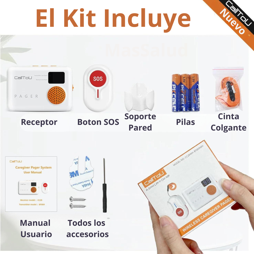 Boton De Panico Inalambrico Adulto Mayor Llamador