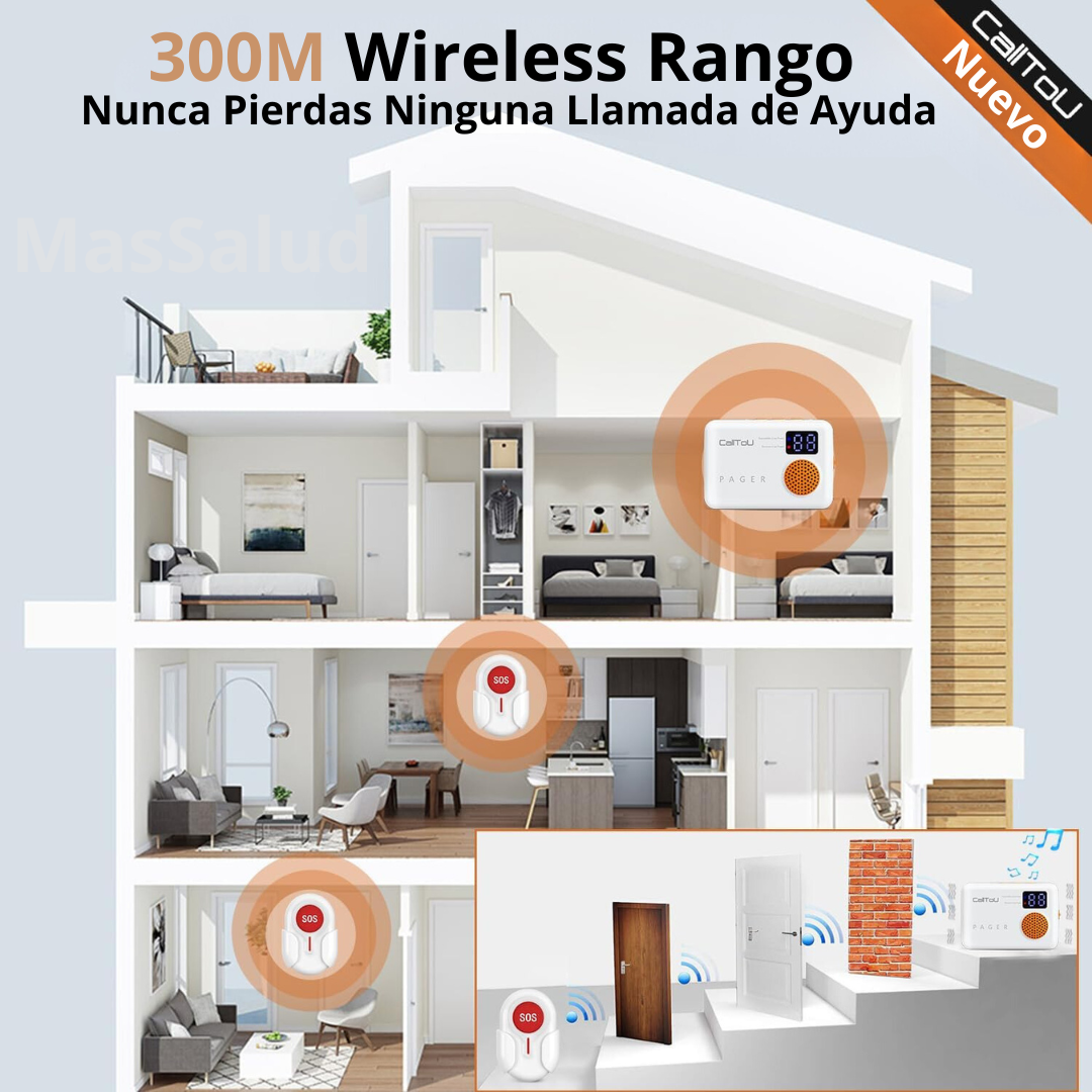 Boton De Panico Inalambrico Adulto Mayor Llamador
