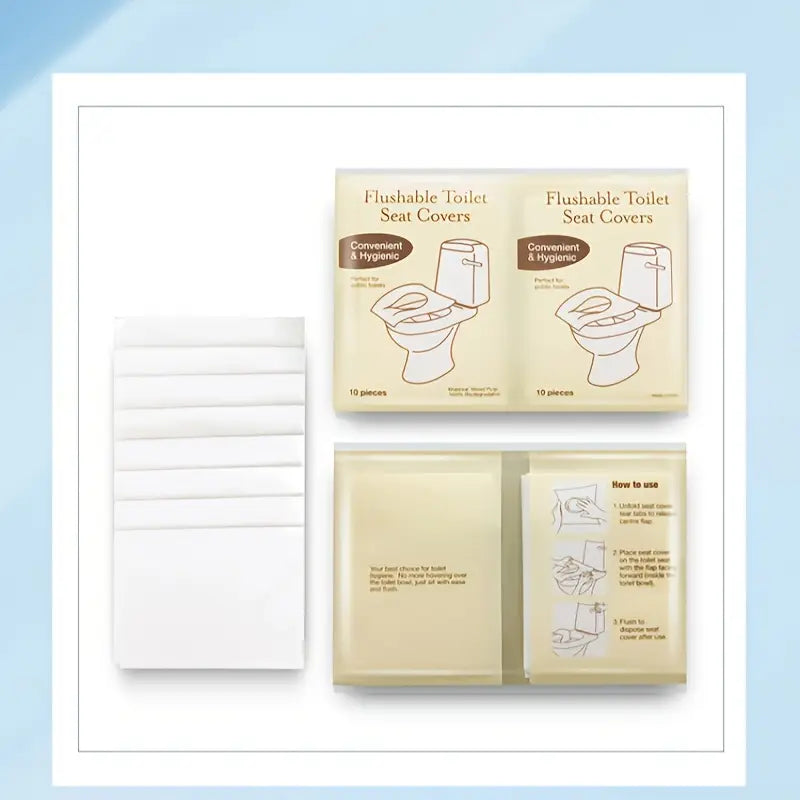 Protectores Asiento De Inodoro Desechables Cubreasiento X 10